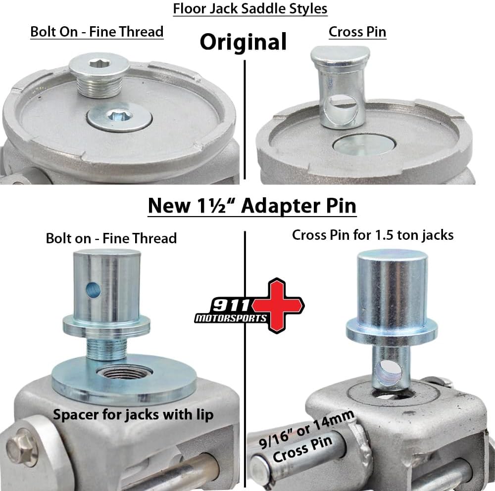 4x4 - Floor Jack Extension - Bolt on - Fine Thread