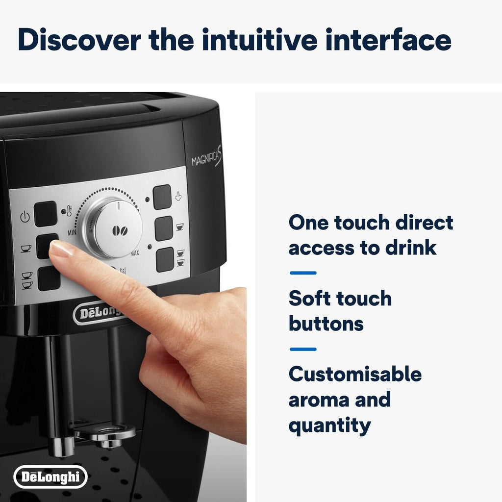 De'Longhi Magnifica S Ekspres do Kawy, Czarny, 1450W 240V