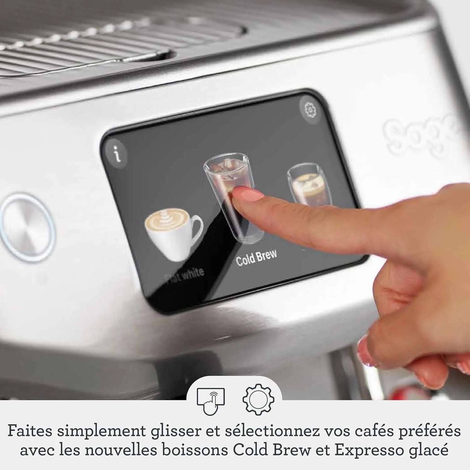 Sage - The Oracle Jet, Professional Coffee Machine with Manual and Automatic Milk Frother, Stainless Steel, Stal Nierdzewna