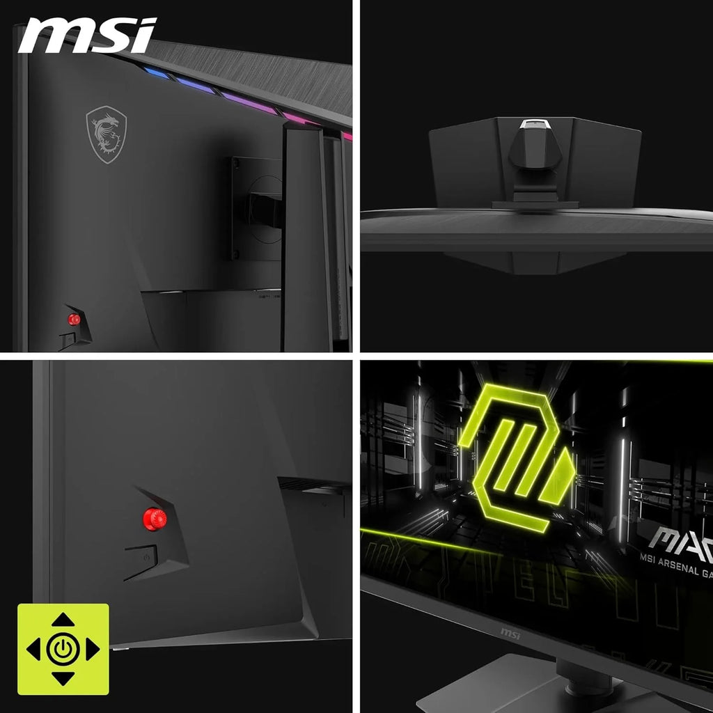 MSI MAG 272URDF E16 Gaming Display 27'' UHD - Szybki panel IPS 3840 x 2160, 0,5 ms, DisplayHDR 400, AI Vision, tryb podwójny, HDMI 2.1, DP 1.4a, nachylenie i regulacja wysokości, czarny