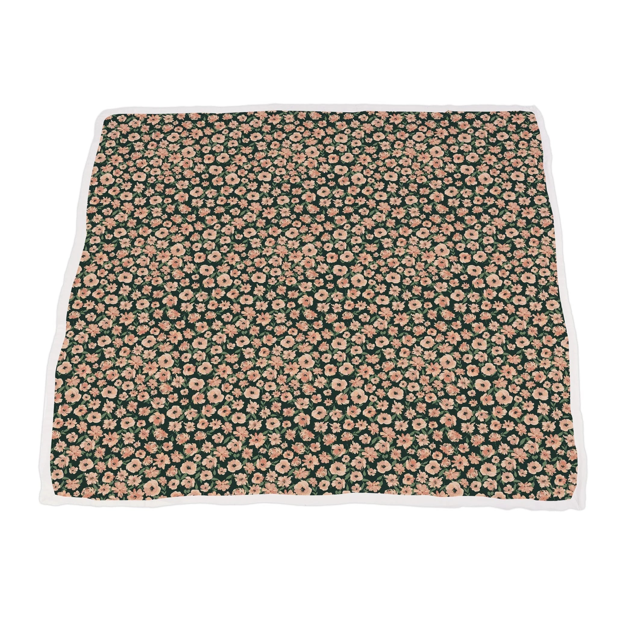 Canyon Sunset Flowers and White Polka Dot Blanket