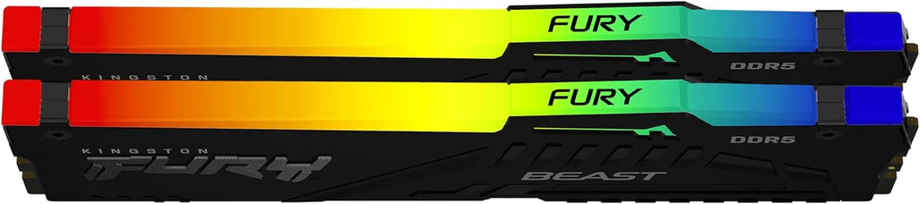 DDR5 64GB KIT 2x32GB PC 6000 Kingston FURY Beast RGB EX KF560C36BBEAK2-64