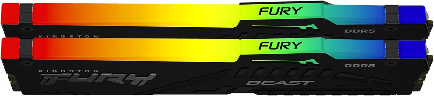 DDR5 64GB KIT 2x32GB PC 6000 Kingston FURY Beast RGB EX KF560C36BBEAK2-64