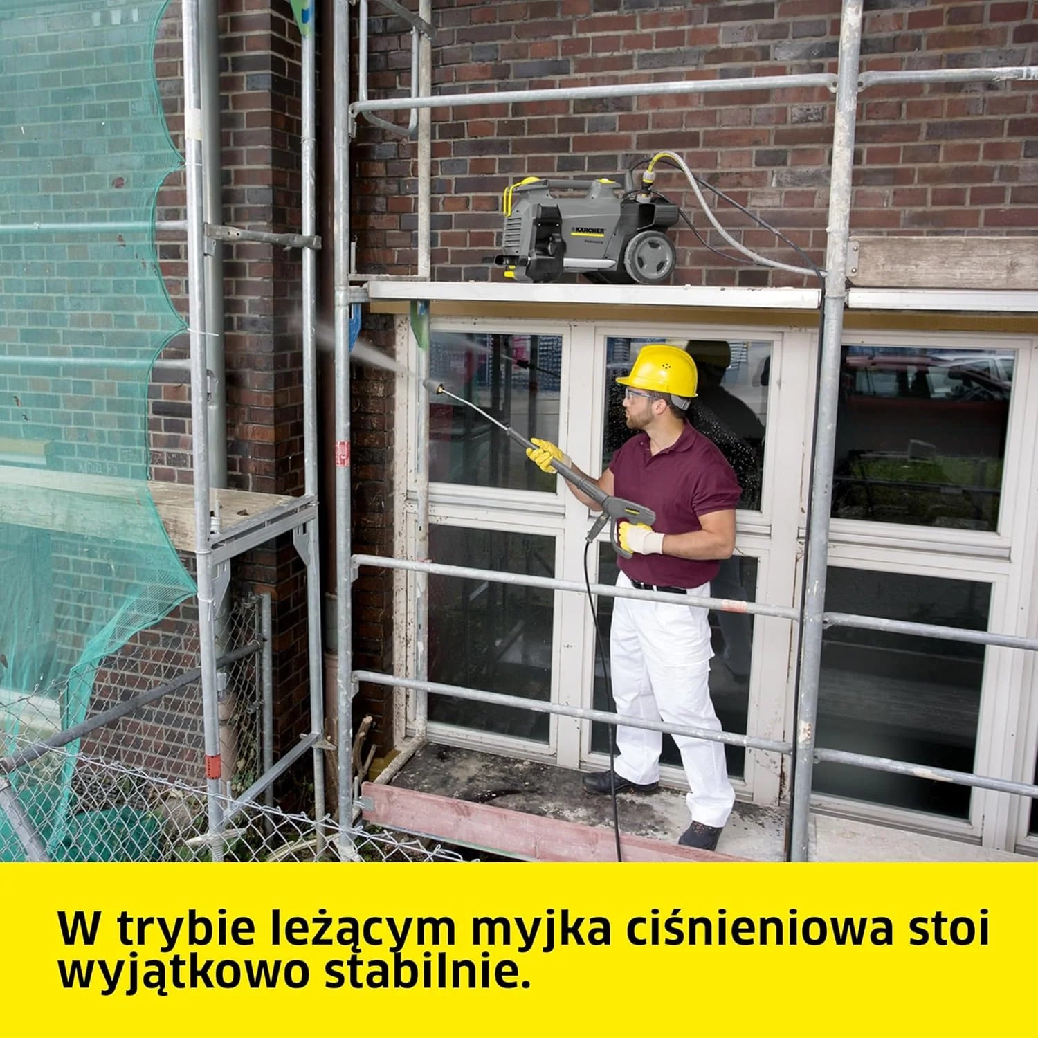 Kärcher myjka wysokociśnieniowa HD 6/13 C Plus, ciśnienie maksymalne 190 bar, wydajność 590 l/H, łatwy transport, w zestawie pistolet wysokociśnieniowy EASY Force, narzędzie do usuwania zanieczyszczeń