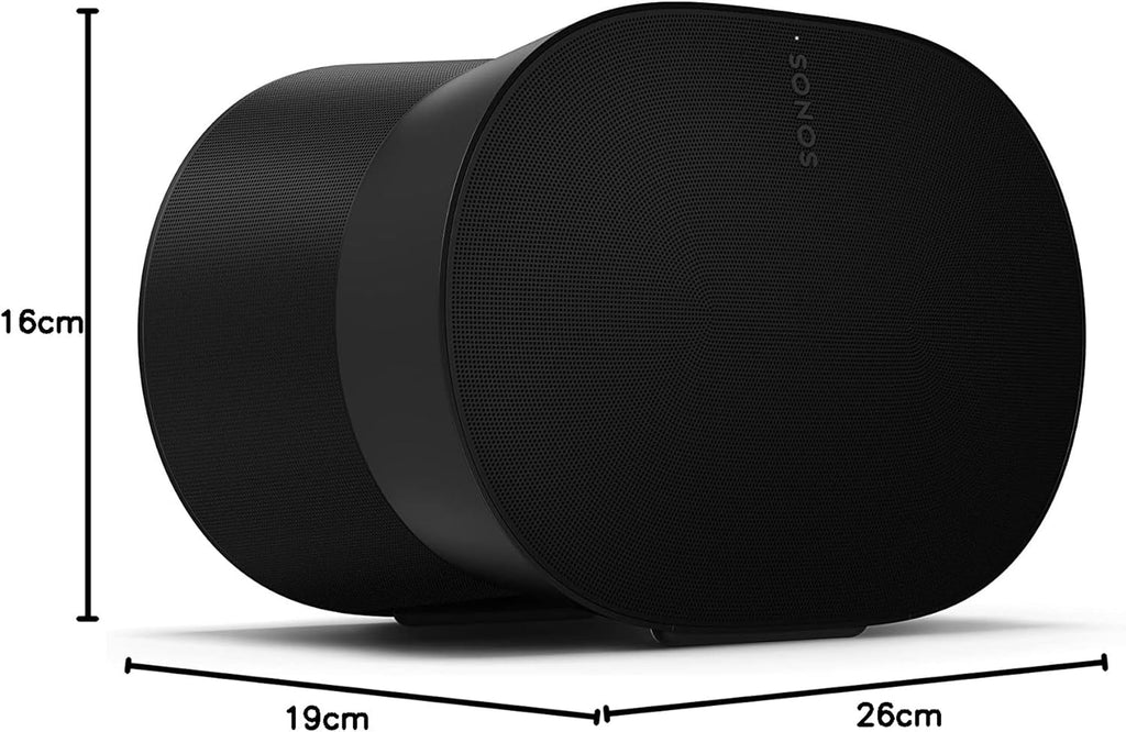 Sonos Era 300. Poczuj dźwięk dookoła. Dzięki dźwiękowi następnego poziomu, Era 300 nie tylko Cię otacza, ale umieszcza Cię w muzyce. (czarny)