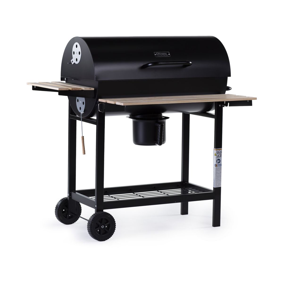 Grill węglowy King - 95 x 63 x 105 cm - czarny
