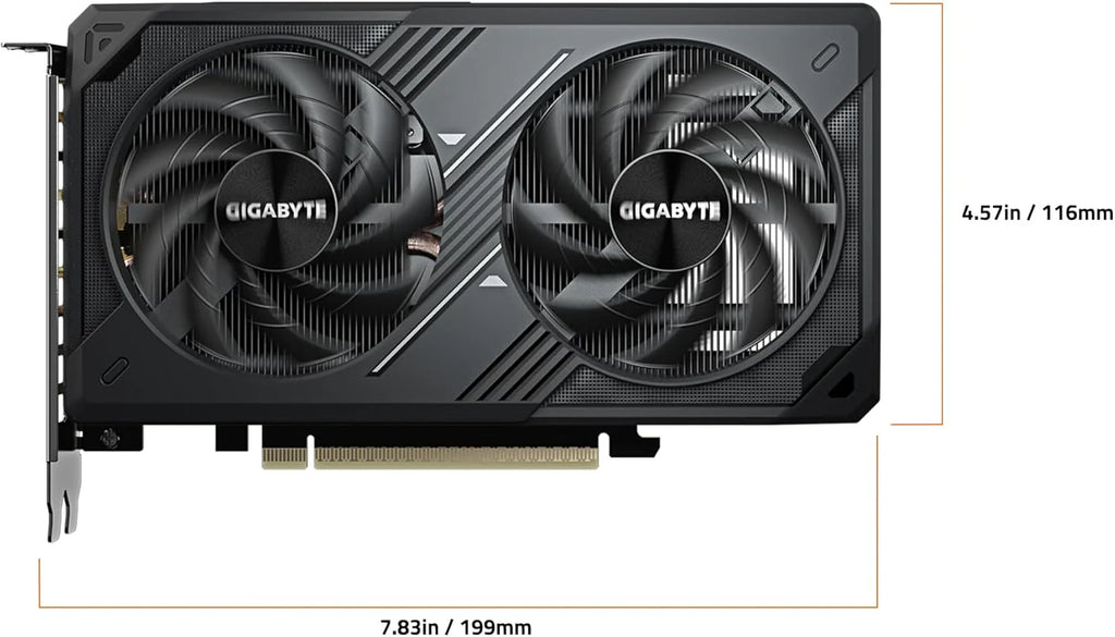 GIGABYTE Karta graficzna GeForce RTX 5060 WINDFORCE MAX OC 8G, 8 GB 128-bitowy GDDR7, PCIe 5.0, system chłodzenia WINDFORCE, karta graficzna GV-N5060WF2MAX OC-8GD