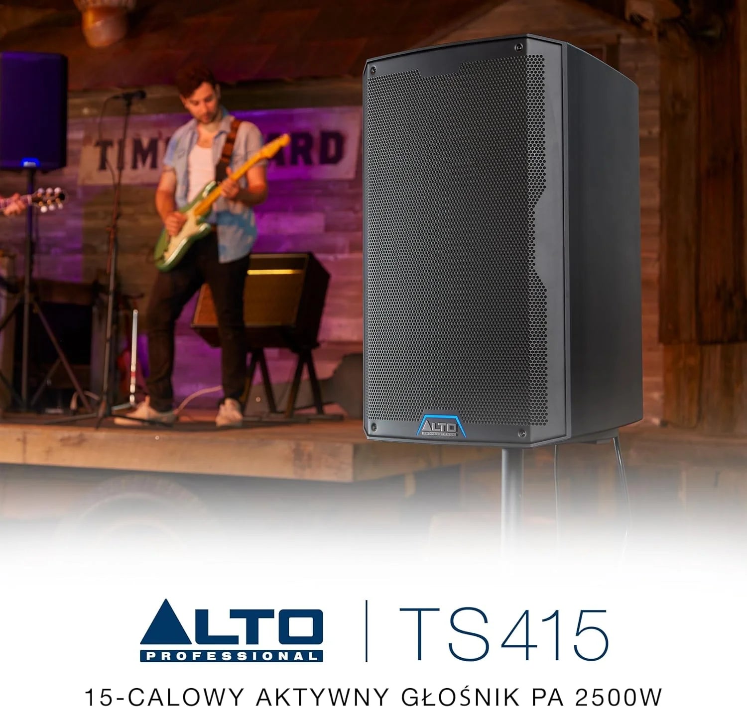 ALTO TS410 Aktywny Głośnik PA 2000W 10 z 3-Kanałowym Mikserem, Bluetooth, Bezprzewodowym Podłączaniem Głośników, DSP i Aplikacją