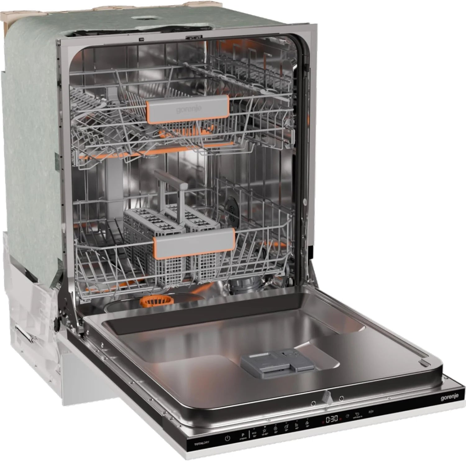 Gorenje GV642C65 zmywarka do naczyń/urządzenie do zabudowy z przodu nie wchodzi w zakres dostawy/Made in EU/60 szerokość/14 nakryć wymiarowych/6 programów/TotalDry/Total AquaStop/SpeedWash/XXL