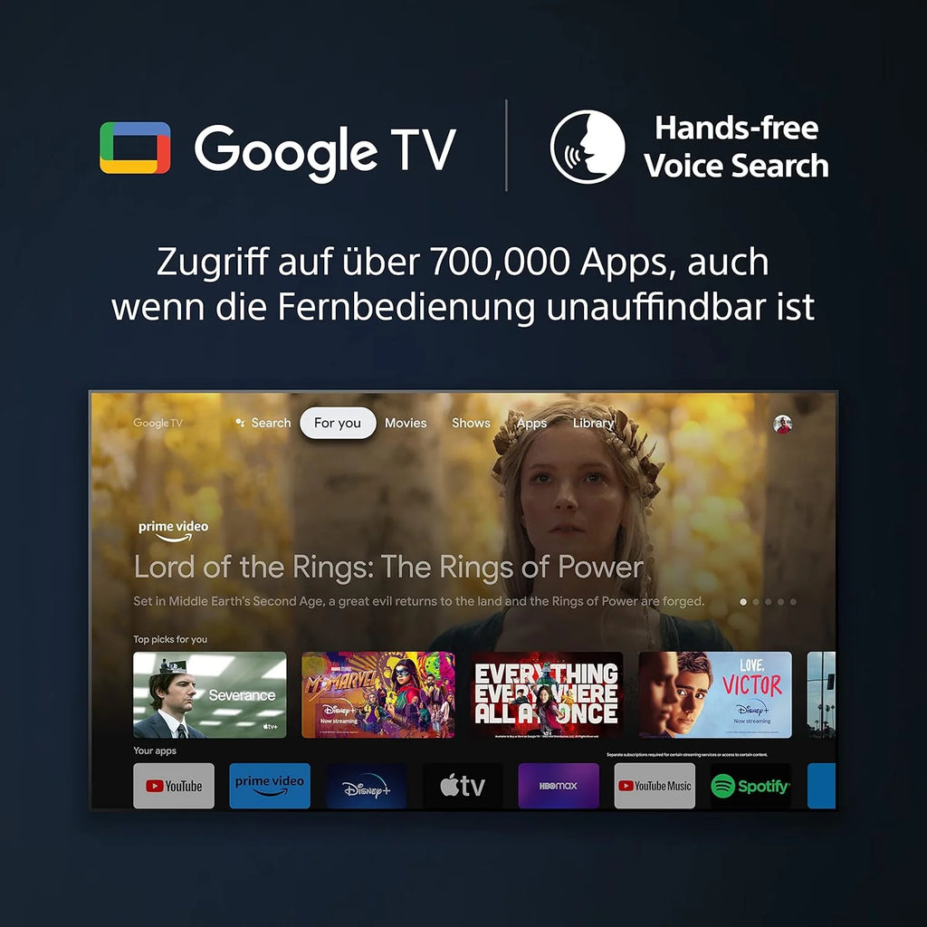 Sony BRAVIA KD-50X75WL, LED, 4K HDR, Google TV, ECO PACK, BRAVIA CORE, Narrow Bezel Design, model 2023