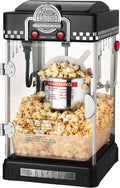 Little Bambino Maszyna do popcornu - 2,5 uncji stolik filmowy teatr popcorn popper ze stali nierdzewnej od Great Northern Popcorn (czarny)