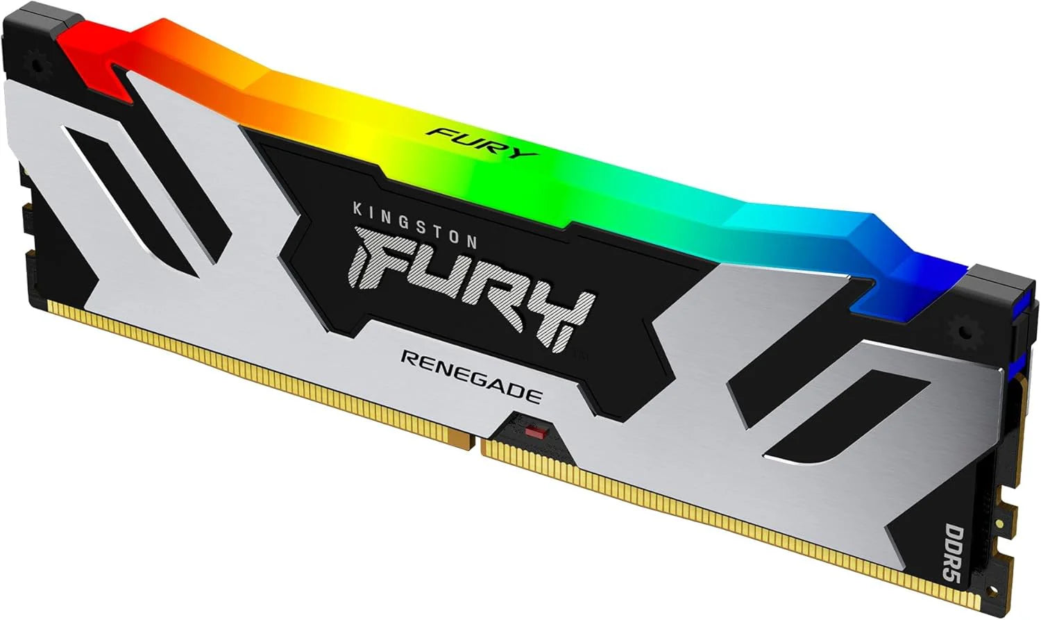 Kingston Fury Renegade Czarny RGB 16 GB 6400MT/s DDR5 CL32 DIMM pamięć do gier do komputera stacjonarnego - KF564C32RSA-16