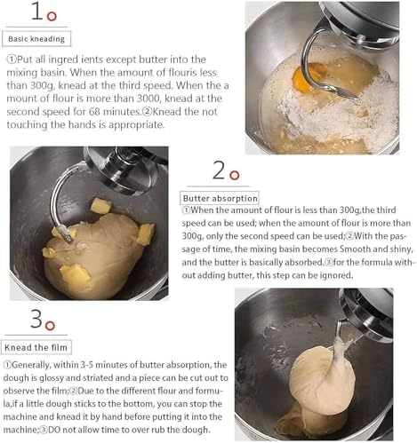 2000W 10L Mikser do ciasta – komercyjna mikser ze szortami, whisk & Beater for Bread, Cake & Pizza Baking