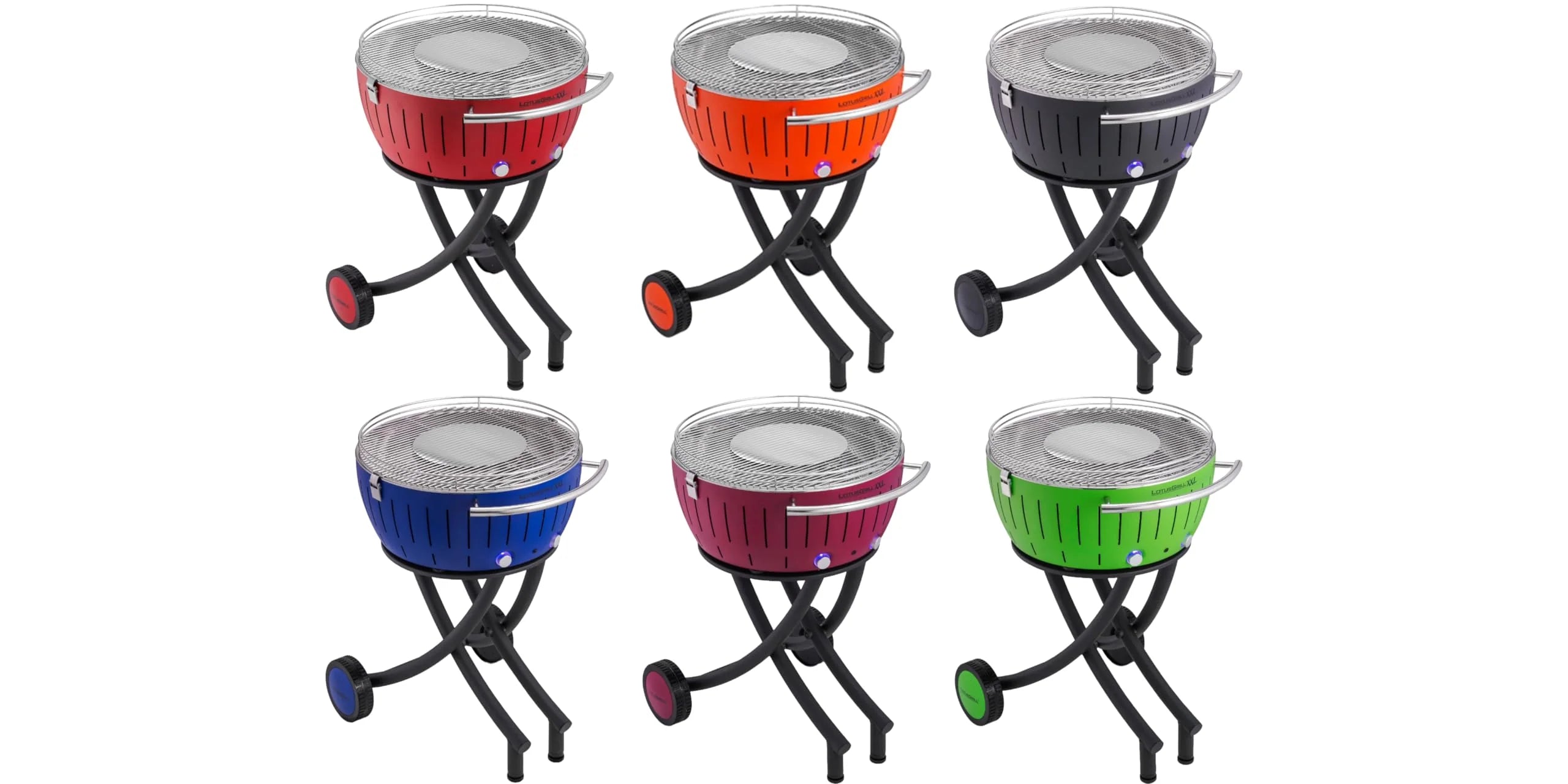 LotusGrill LG-AN-600 grill ogrodowy XXL, antracytowo-szary, średnica 57,6 cm, z zasilaczem