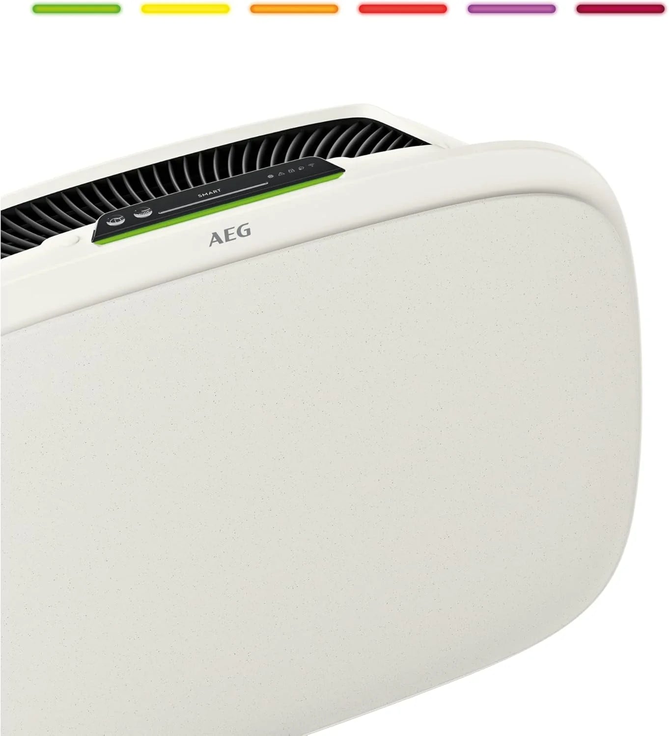 AEG APU72771DG oczyszczacz powietrza, filtr HEPA, eliminuje 99,5% bakterii, pojemność do 70 m2, 3 prędkości, dotykowy, sterowanie głosem, Wi-Fi, czujnik wilgotności/temperatury, filtrowanie 4 etapów,