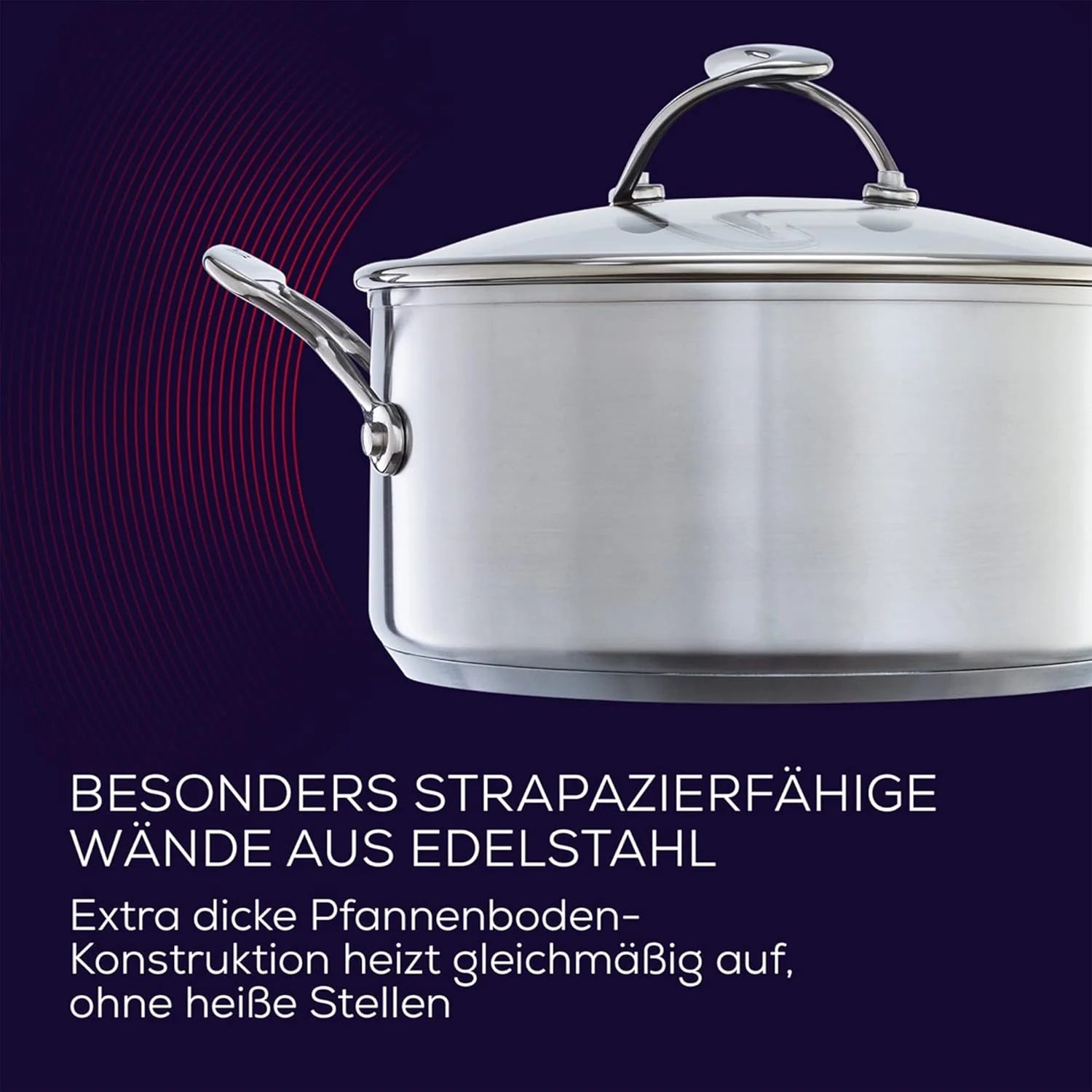Circulon Steelshield Zestaw Garnków, Stal Nierdzewna, Czarny/Srebrny, 6 Elementów