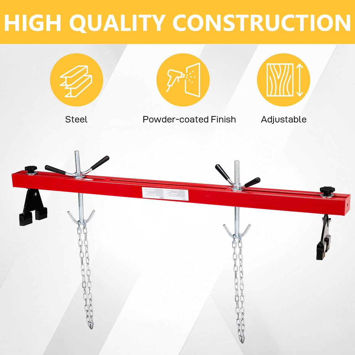 2 Ton Hydraulic Engine Hoist Crane, 4400LBS Folding Cherry Picker