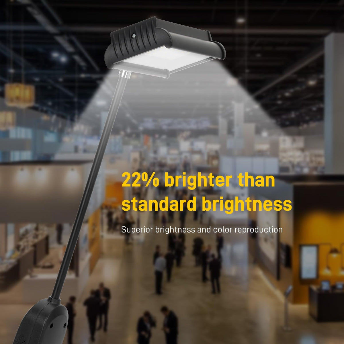 LED Trade Show Lights, Daisy-Chainable for Exhibit Booths