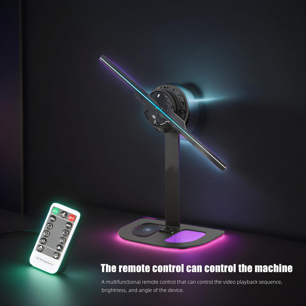 Missyou 3D Hologram Fan Display Cabinet with WiFi, Shelf and Speaker