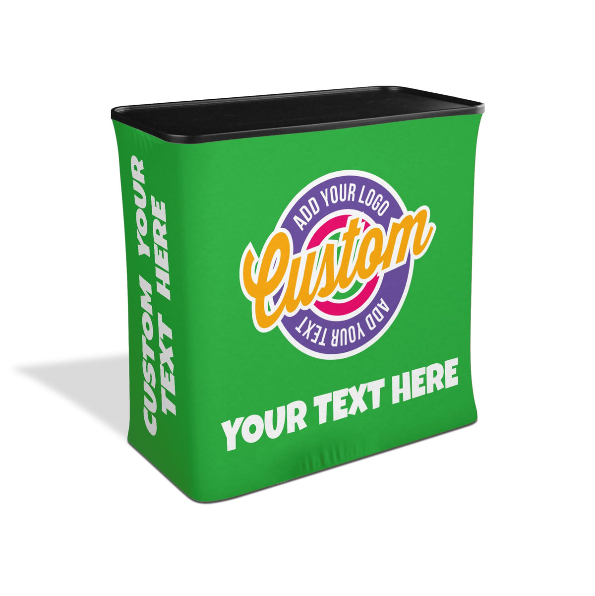 LookOurWay Customizable Square Trade Show Podium, Includes, Custom