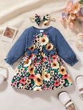 Baby ruffle bow dress with soft fabric and elegant details