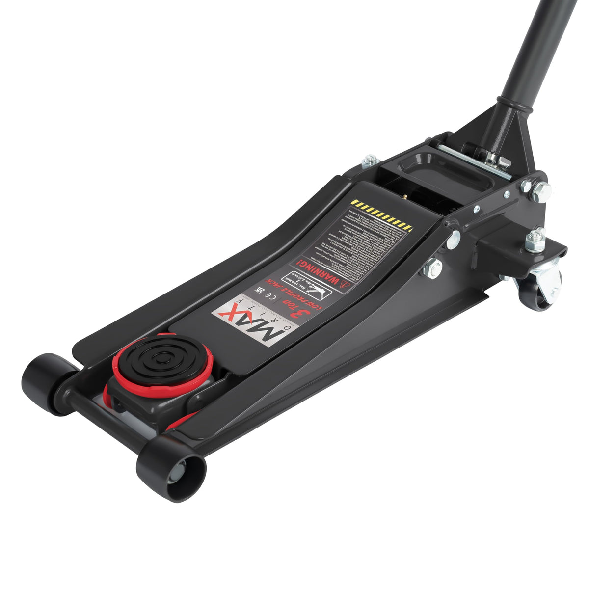 Maxority 3-Ton (6600lbs) Low Profile Hydraulic Heavy-Duty Steel Floor Jack with Dual Pistons Quick Lift Pump, Home and Workshop Car Maintenance for Various Vehicles (Random Color, 3 Ton Low Profile)