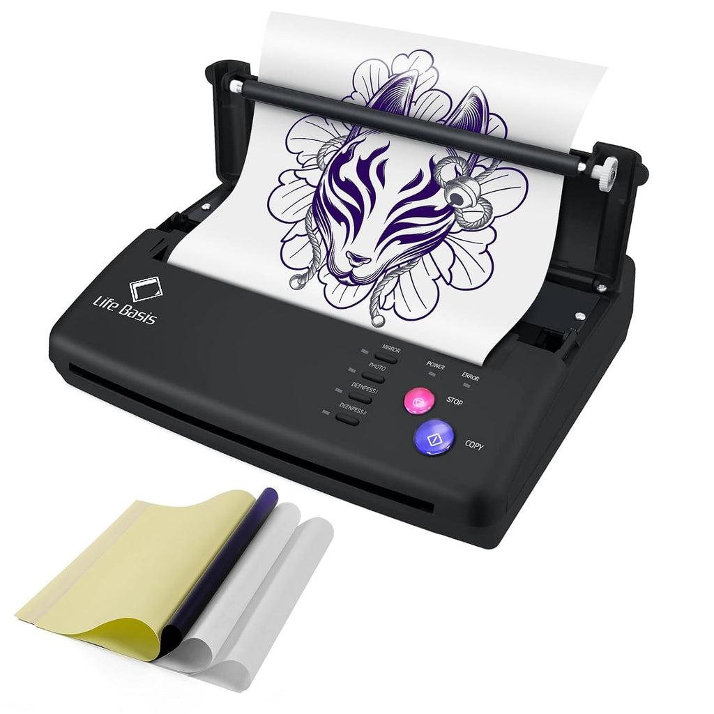 LifeBasis Tattoo Transfer Stencil Printer, Black