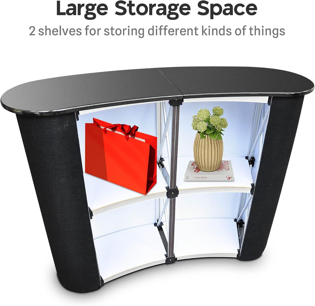 Portable Pop Up Podium Counter Table Stand Promotion Retail Trade Show