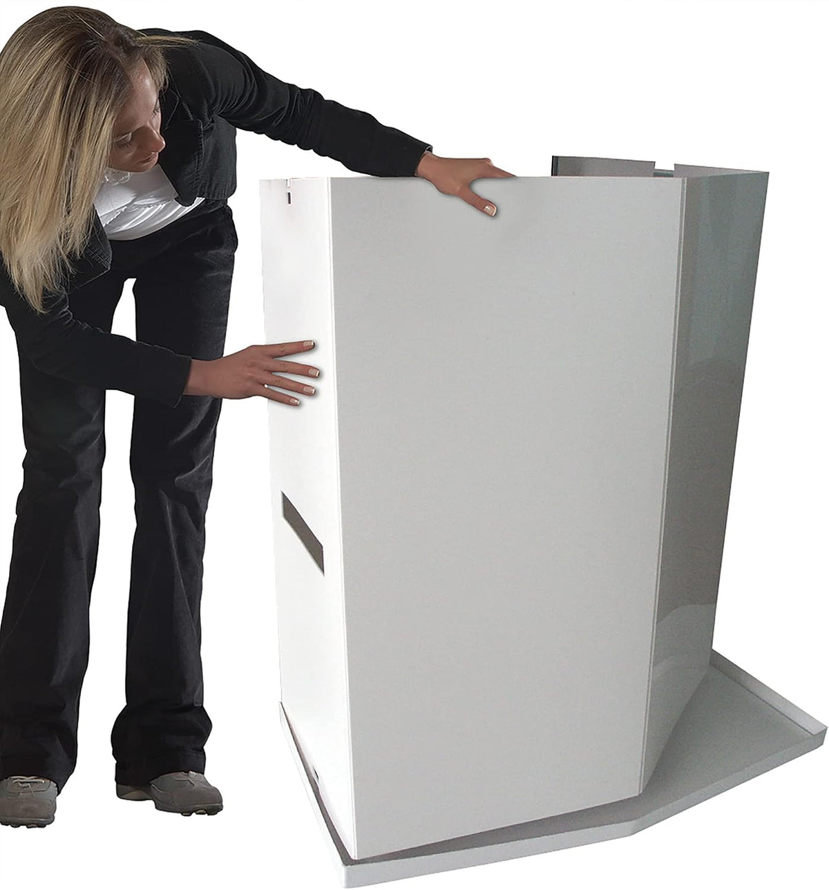 Portable Counter Display With Header, Counter , Black Color Bag,22x28