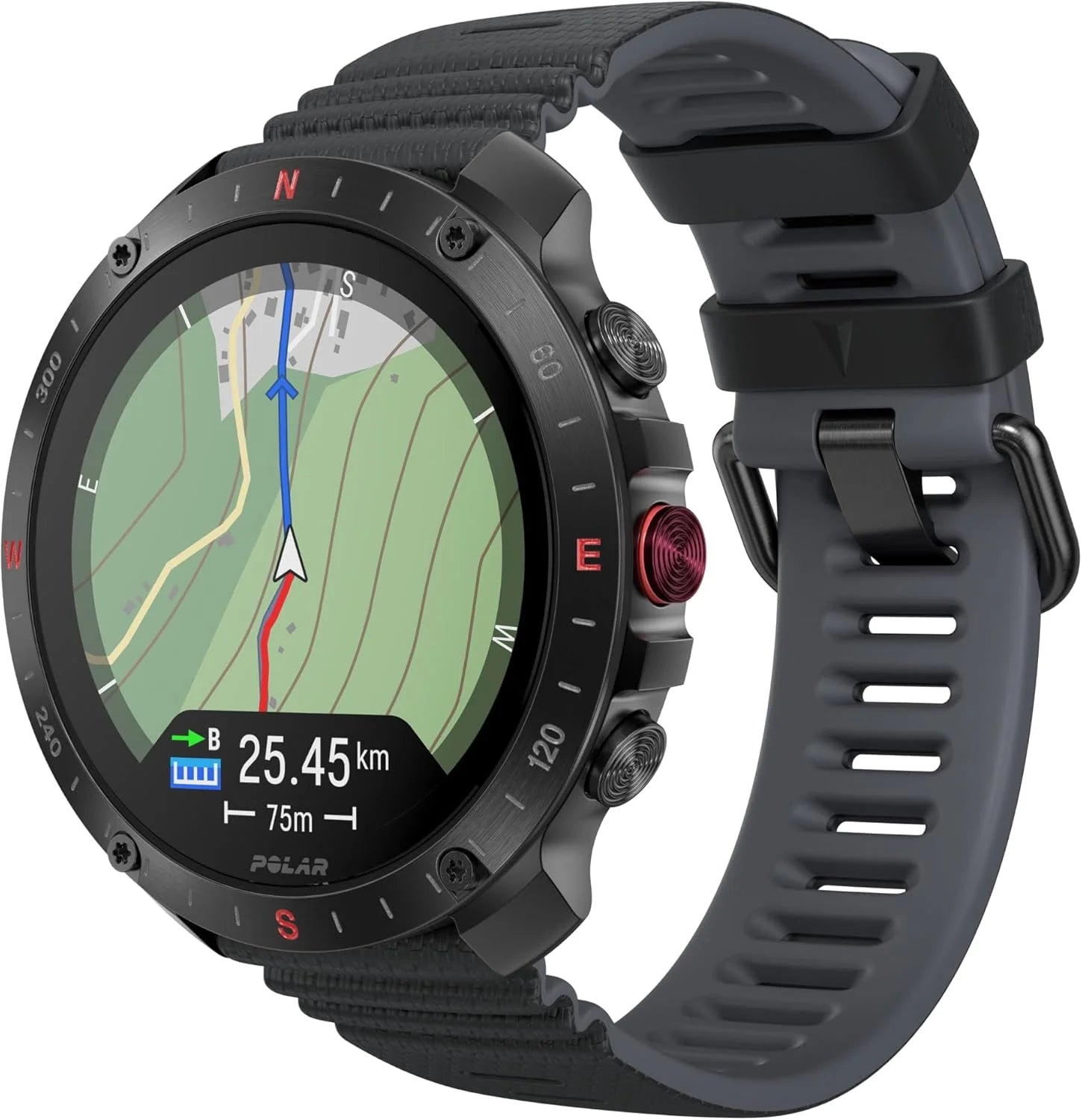 Polar Grit X2 Pro z GPS klasy premium – wytrzymały zegarek outdoorowy. Zaawansowana nawigacja i monitorowanie danych, sensor tętna i inne bioczujniki zaprojektowane dla najlepszej wydajności