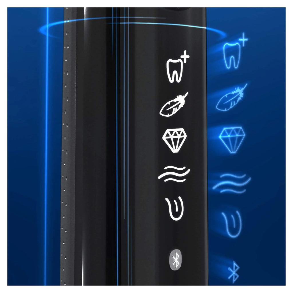 Oral-B Genius X 20900 elektryczna szczoteczka do zębów, dwupak, 6 trybów czyszczenia, Bluetooth, etui, prezent, różowe złoto