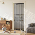 Extra Tall Cat Gate 51"-87" Height Adjustable Pressure Mounted 4 Extensions