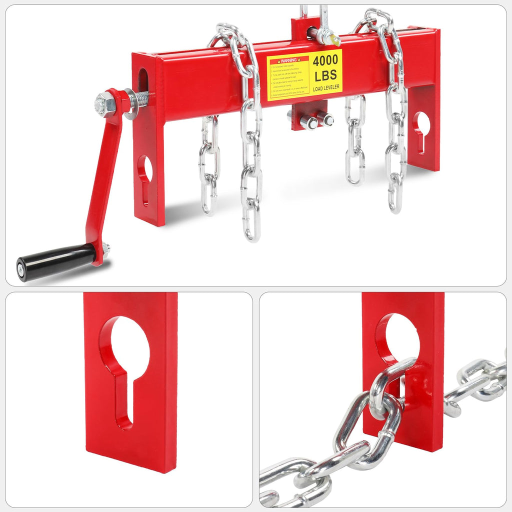 2 Ton Hydraulic Engine Hoist Crane, 4400LBS Folding Cherry Picker