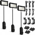 3PCS Trade Show Booth Lights, 2000LM 6500K Connectable Exhibit Arm Lighting