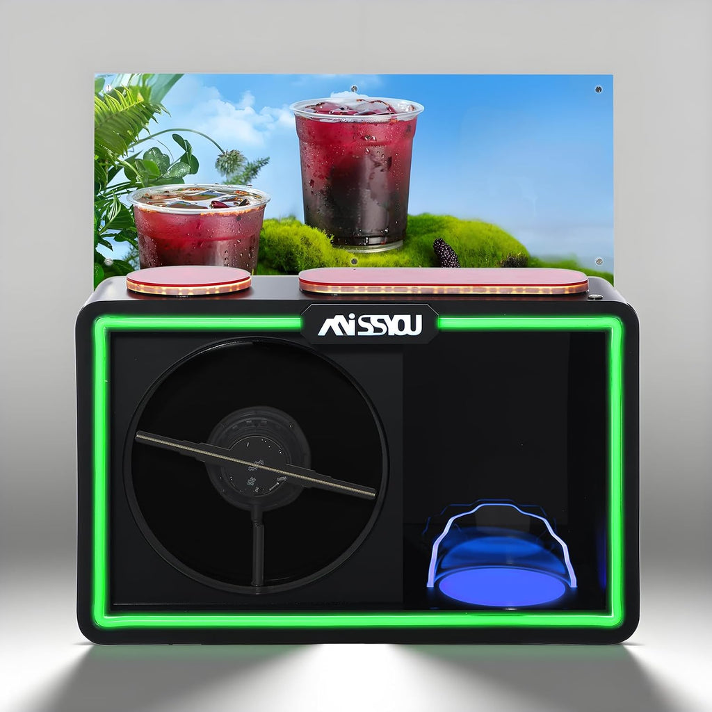 Missyou 3D Hologram Fan Display Cabinet with WiFi, Shelf and Speaker