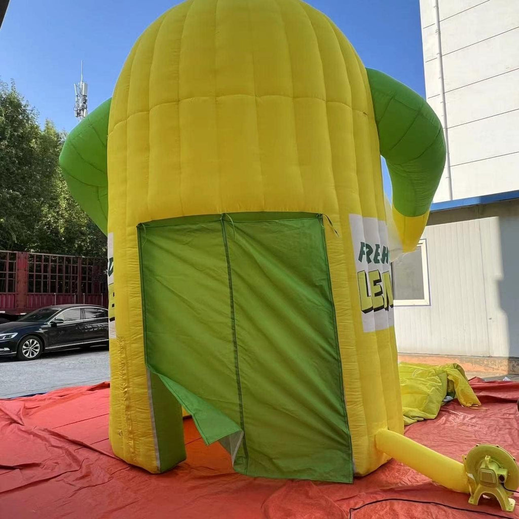 Inflatable Lemonade Stand Tent Trade Show Sales Counter Lemon Drink Stand Kiosk Advertising Booth For Promotion Events