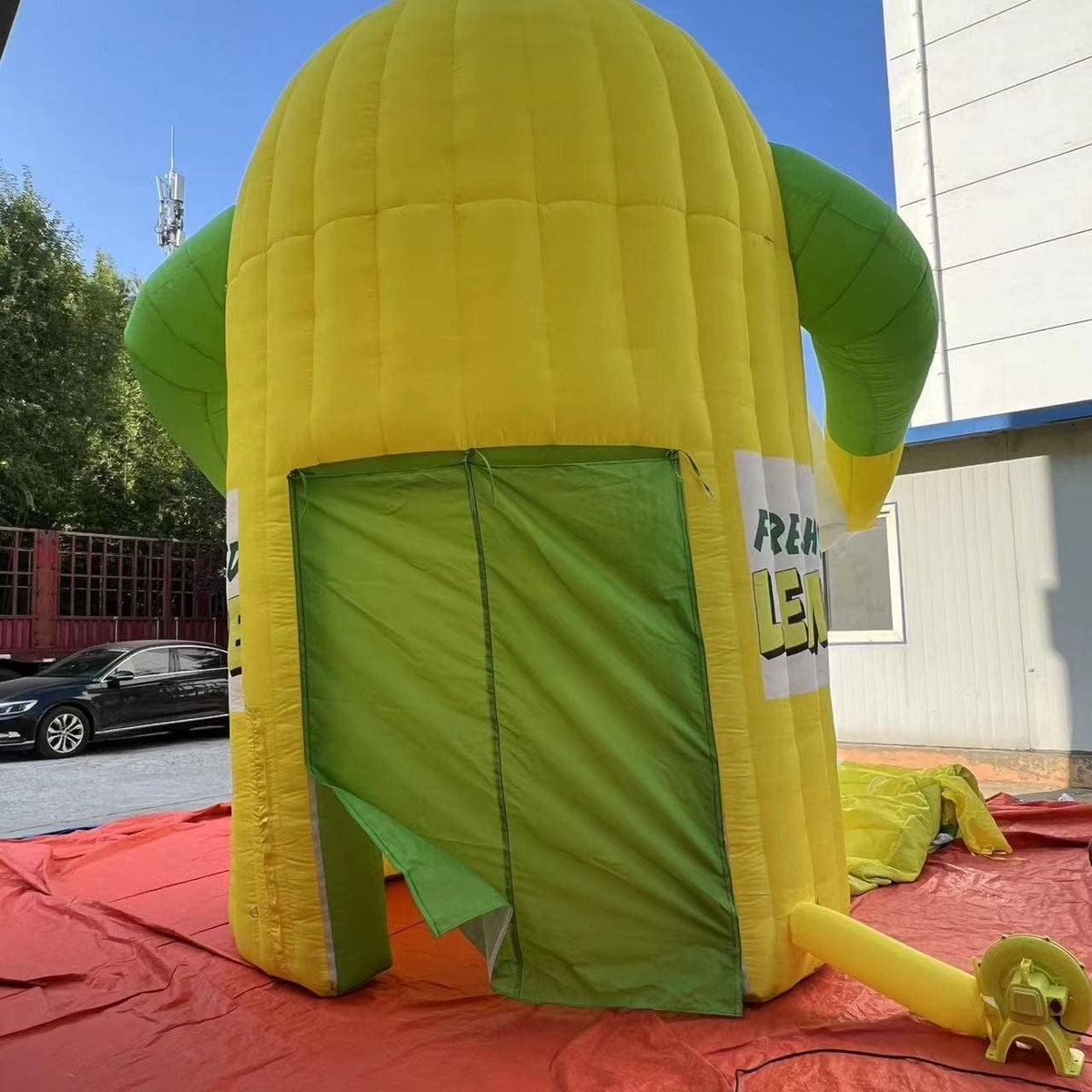 Inflatable Lemonade Stand Tent Trade Show Sales Counter Lemon Drink Stand Kiosk Advertising Booth For Promotion Events