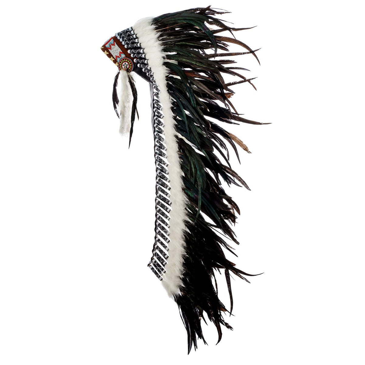 Novum Crafts Large Indian Chief Headdress - Feather War Bonnet Costume
