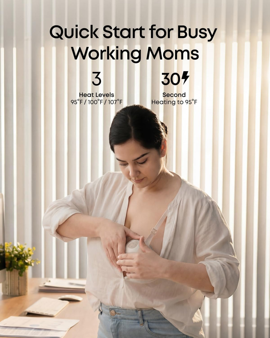 eufy Heated Wearable Breast Pump E20, Hands-Free, App Control