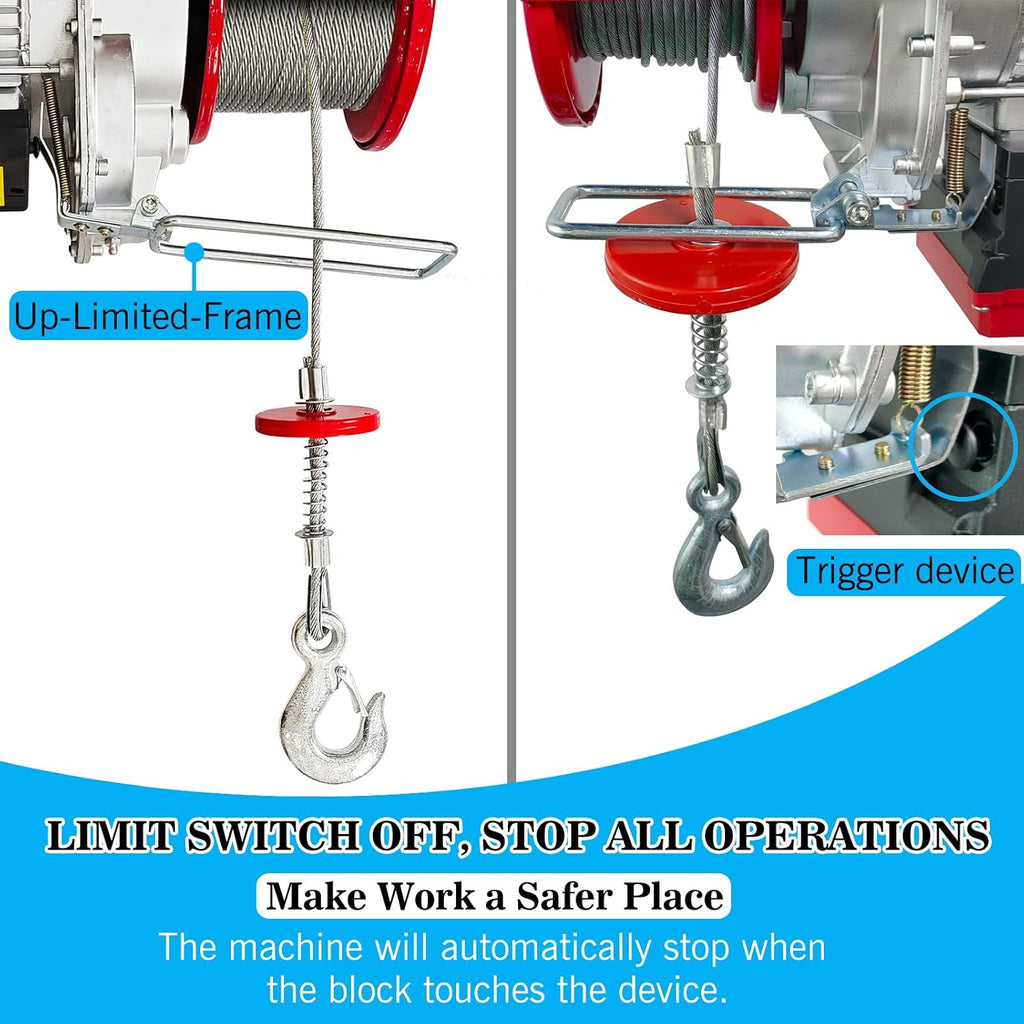 PA600 Electric Hoist with IâBeam Trolley Electric,Overhead Garage Crane,pa Hoist with Trolley,Electric Traveling Hoist,Garage Lifting Hoist
