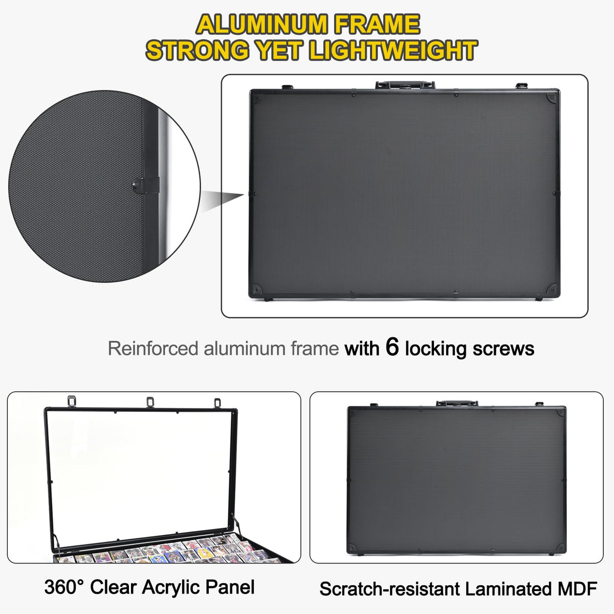 2 Pcs Trade Show Display Case â 34"x22" Large Tabletop Showcase