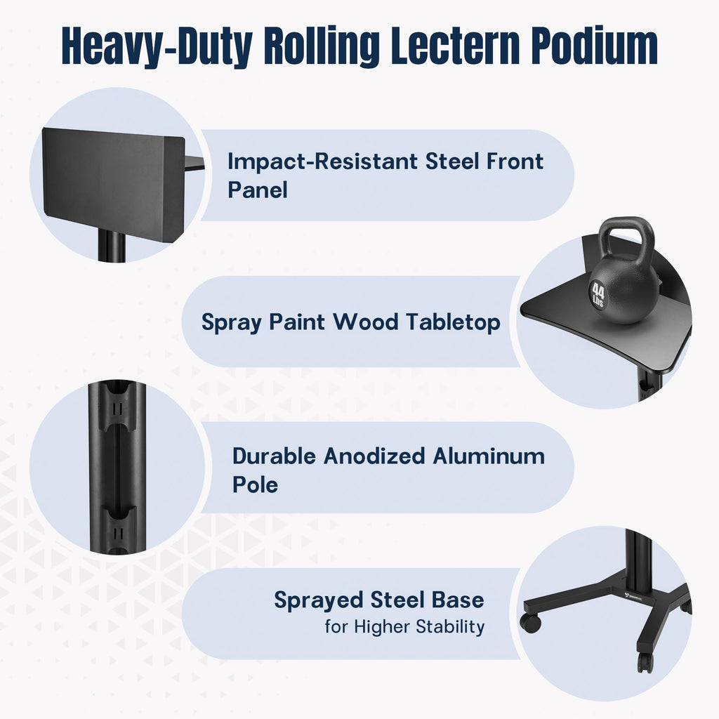 Yescom 2 Set Portable Podium Counter Tables