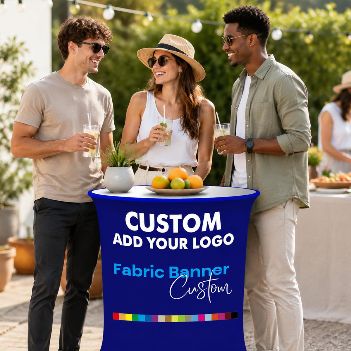 Trade Show Podium Automatic Quick Podium LED Pop Up Promo Counter