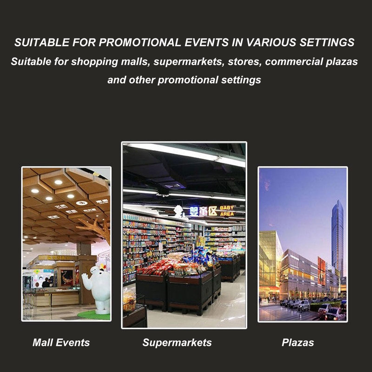 Portable Promotion Counter Table Foldable Booth Trade Show Display Banner Stand Reception Event Desk Retail Advertising Display Banner Stand,Supermarket Tasting Table (Without Wheels)