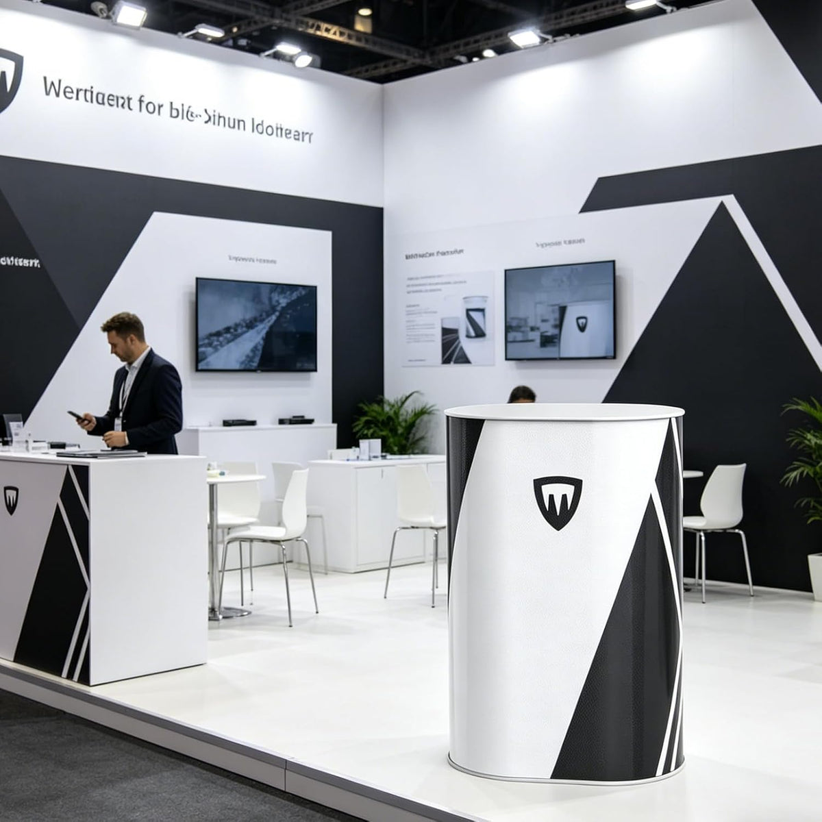 Portable Tradeshow Podium Table 2-Pack Custom Lightweight Foldable