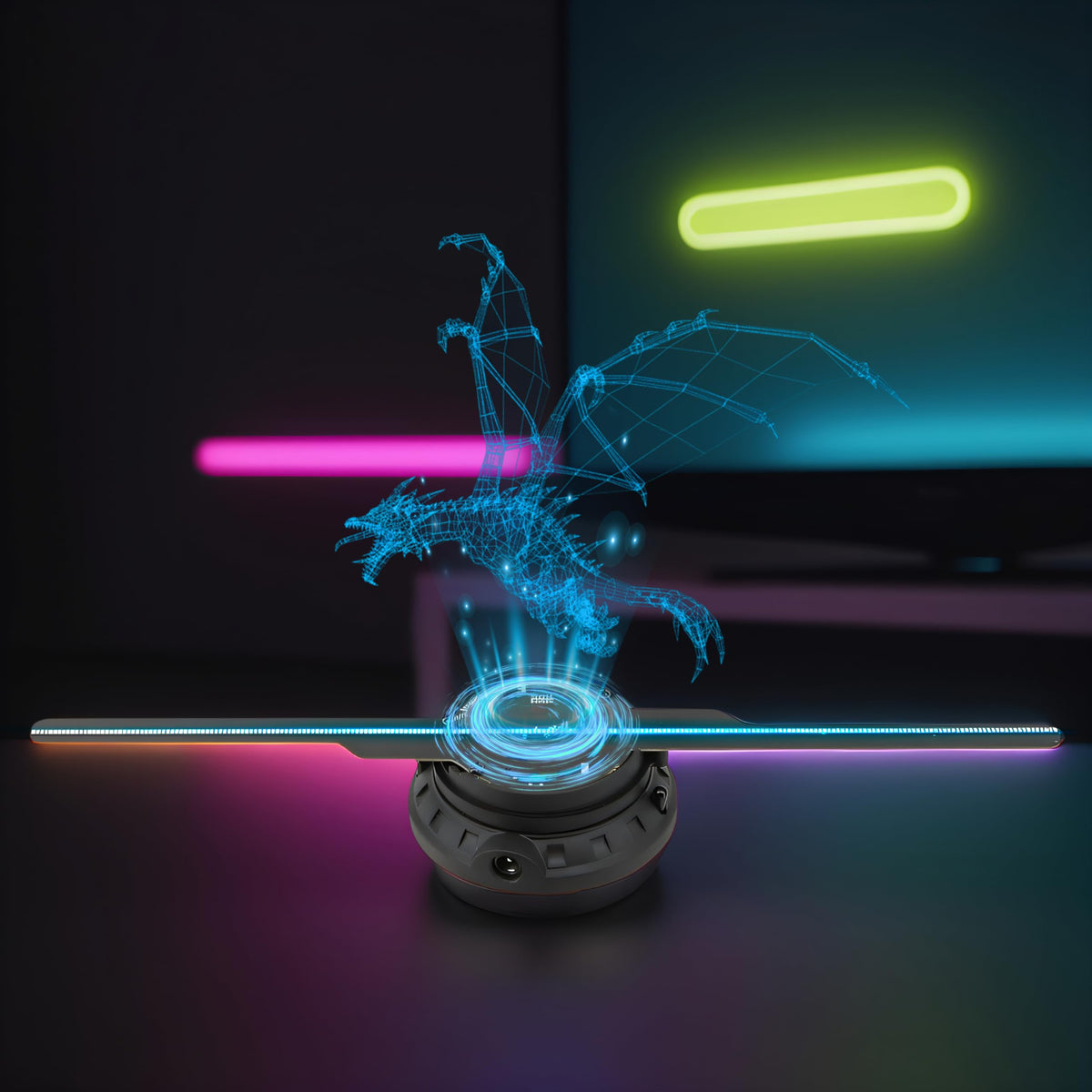 Missyou 3D Hologram Fan Display Cabinet with WiFi, Shelf and Speaker