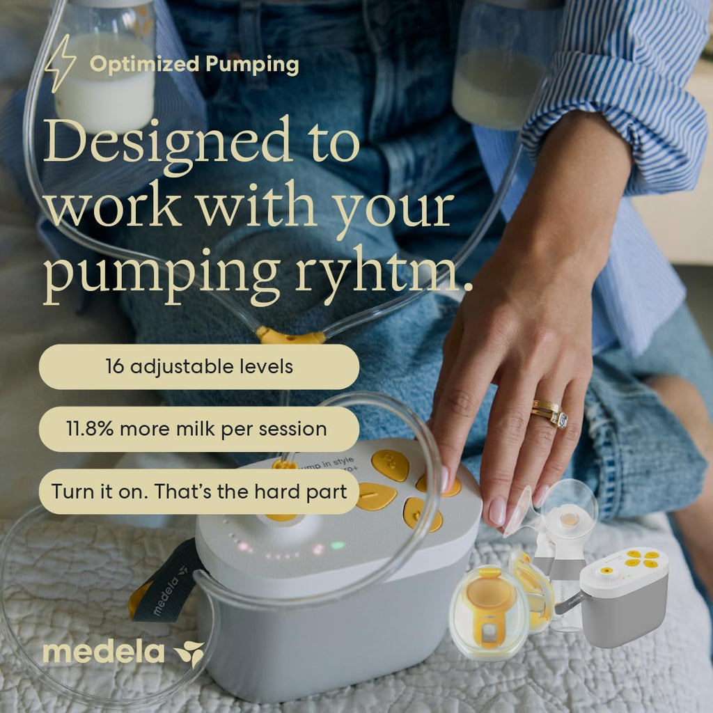 Medela Pump in Style Pro+ Hands Free & Bottles Electric Breast Pump Bundle