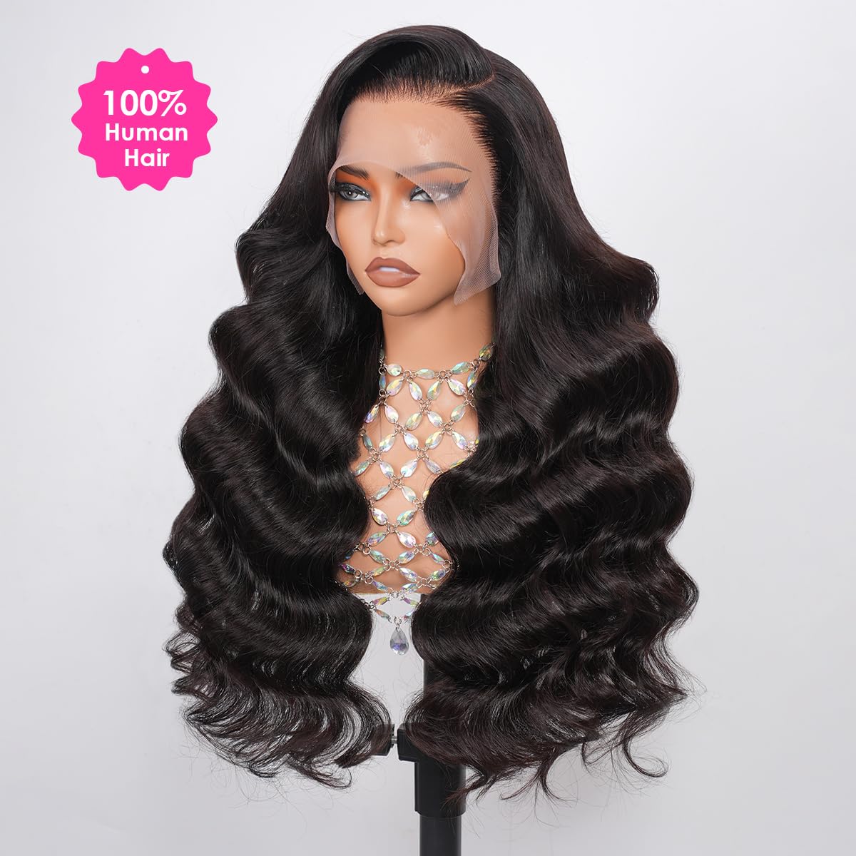 Pizazz 13x6 Body Wave Lace Front Wigs Human Hair Pre Plucked Bleached Knots
