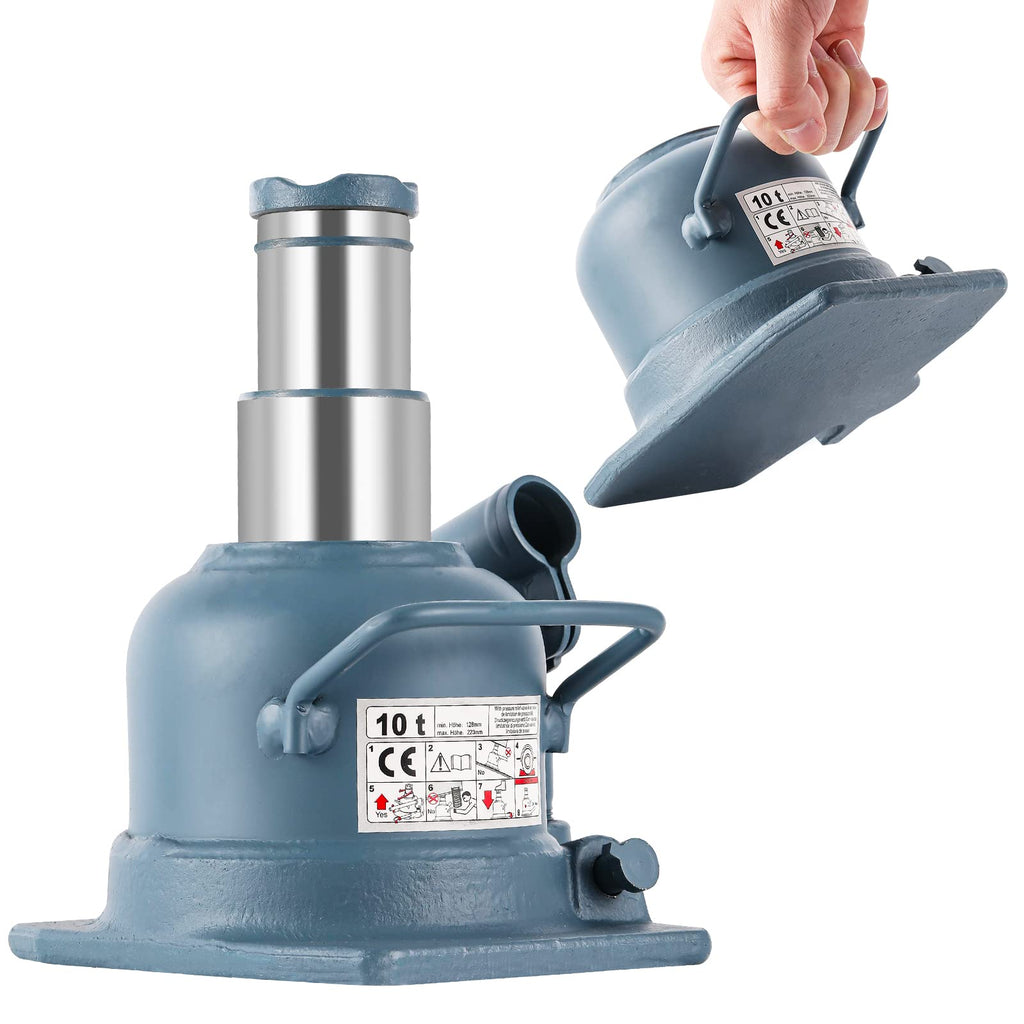 BAOSHISHAN 4 Ton Double Ram Bottle Jack 10.43" to 24" Lift Range