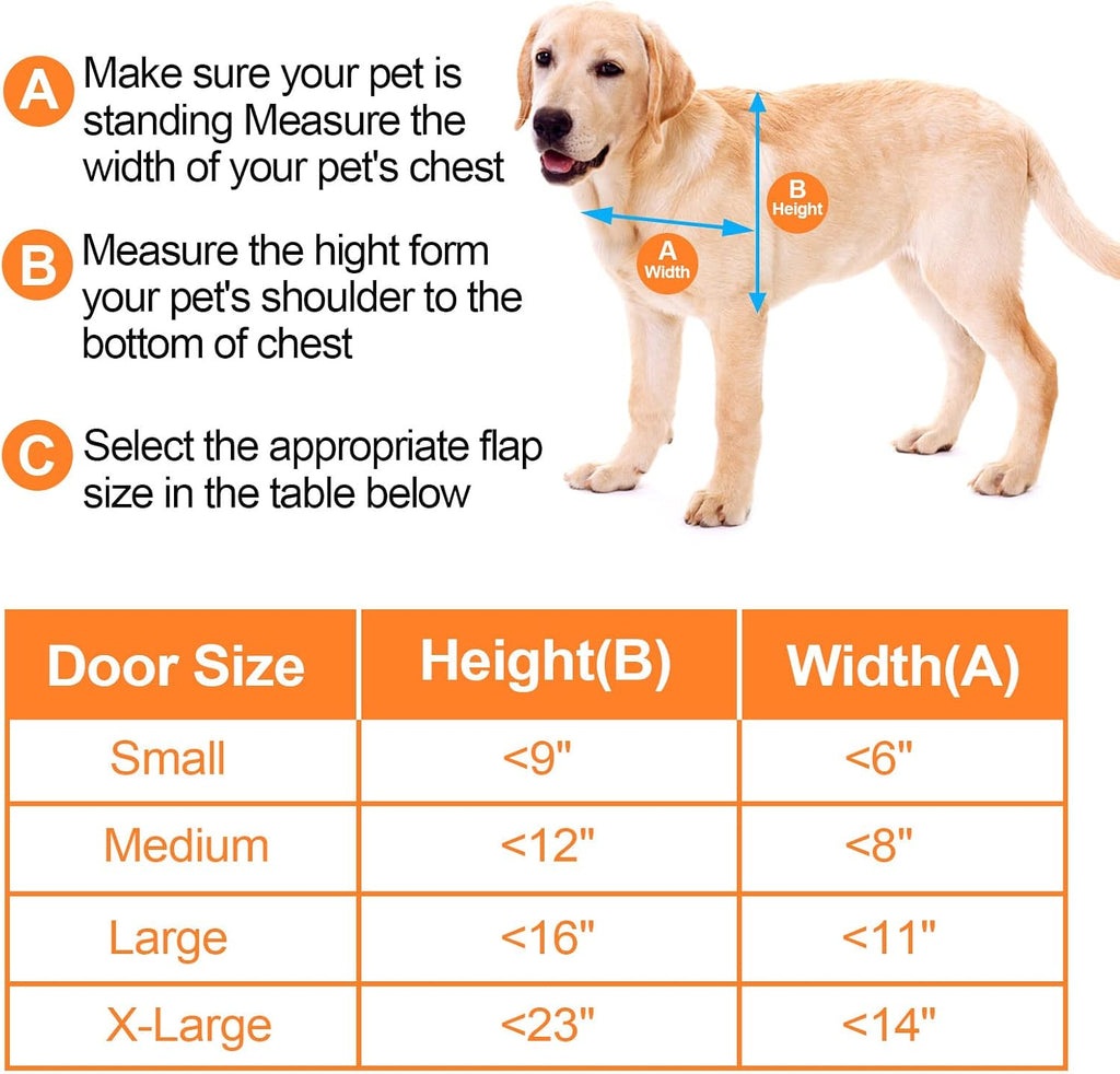 Ownpets Aluminum Dog Door for Large Dogs, Lockable & Weatherproof